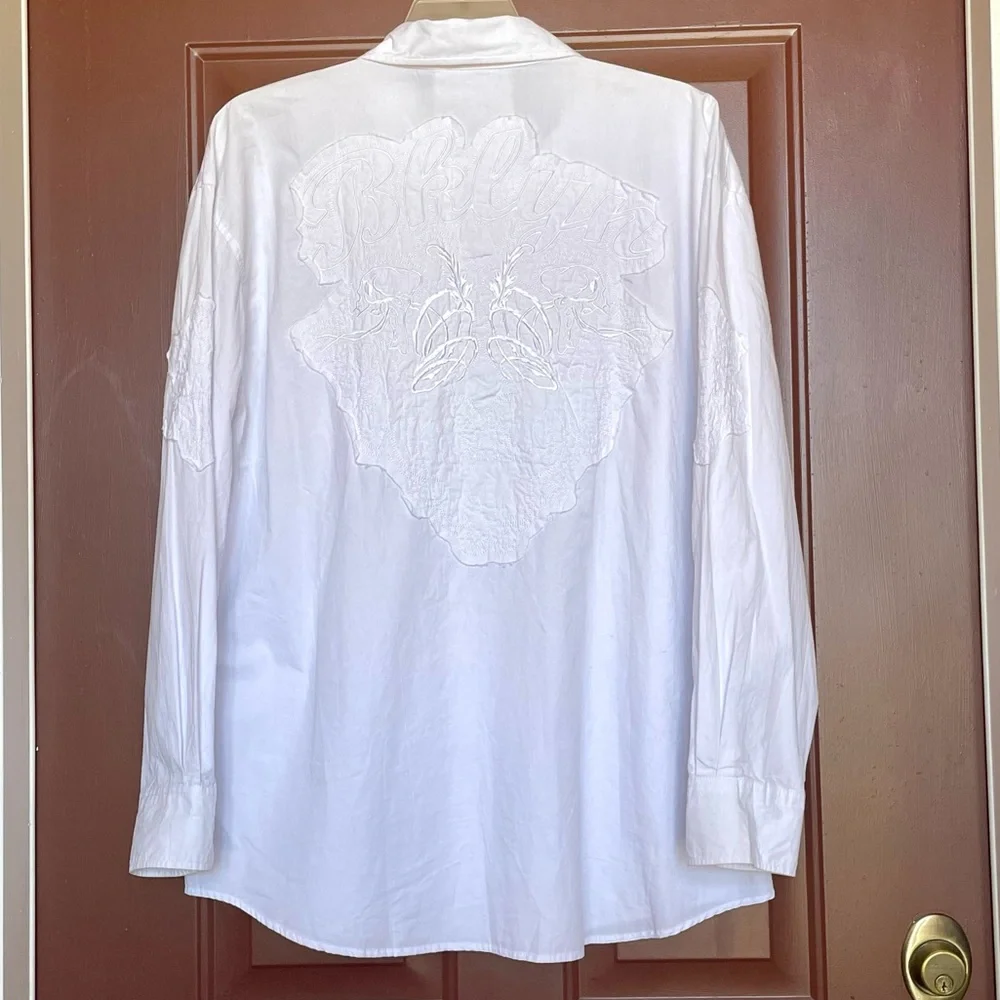 Brooklyn Xpress Mens Long Sleeve White Button Down. Sz XXL. NWT. - Picture 2 of 6